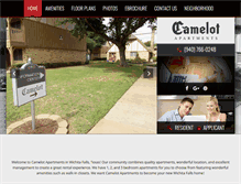 Tablet Screenshot of camelot-apartments.net